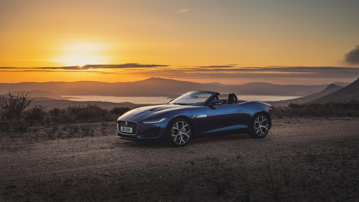 Jaguar F-TYPE P 300 Convertible 2021. Desktop wallpaper