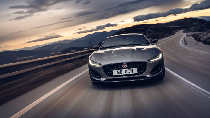 Jaguar F-TYPE P 300 2021. Desktop wallpaper