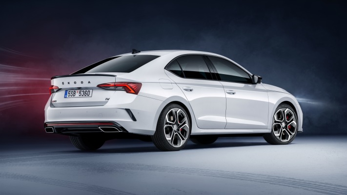 Skoda Octavia vRS iV 2020. Desktop wallpaper
