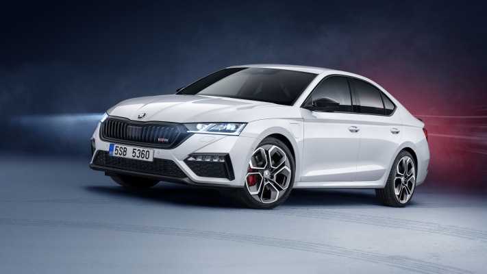 Skoda Octavia vRS iV 2020. Desktop wallpaper
