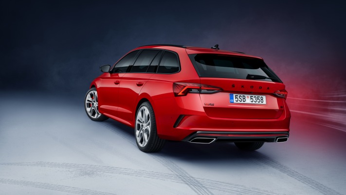Skoda Octavia vRS iV Combi 2020. Desktop wallpaper