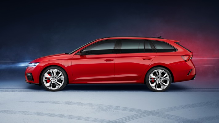 Skoda Octavia vRS iV Combi 2020. Desktop wallpaper
