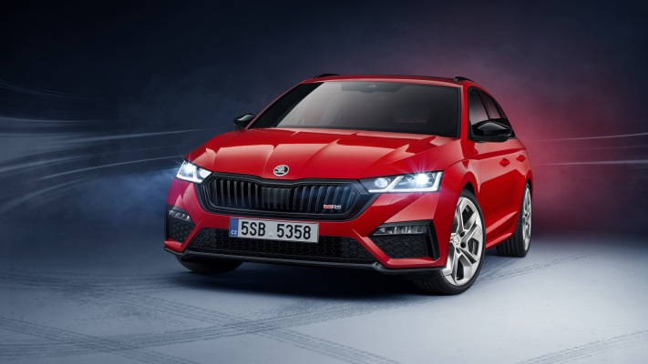 Skoda Octavia vRS iV Combi 2020. Desktop wallpaper