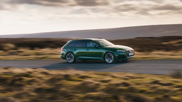 Audi RS 4 Avant UK Version 2020. Desktop wallpaper
