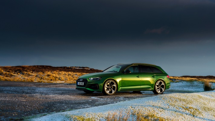 Audi RS 4 Avant UK Version 2020. Desktop wallpaper