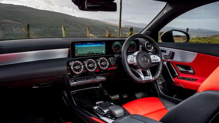 Mercedes-AMG CLA 35 4MATIC Shooting Brake UK Version 2020. Desktop wallpaper