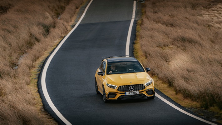 Mercedes-AMG A 45 S 4MATIC+ UK Version 2020. Desktop wallpaper