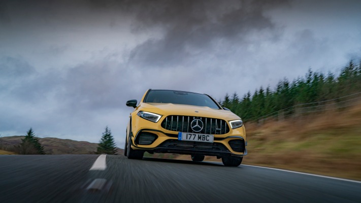 Mercedes-AMG A 45 S 4MATIC+ UK Version 2020. Desktop wallpaper