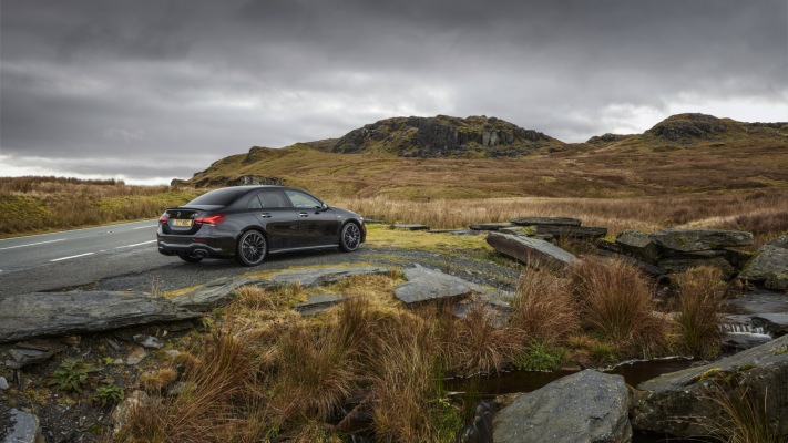 Mercedes-AMG A 35 4MATIC Saloon UK Version 2020. Desktop wallpaper