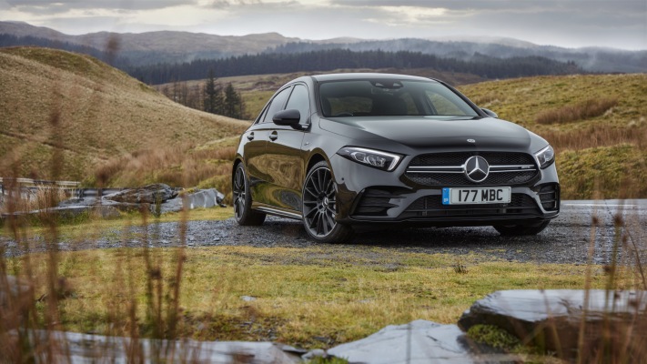 Mercedes-AMG A 35 4MATIC Saloon UK Version 2020. Desktop wallpaper