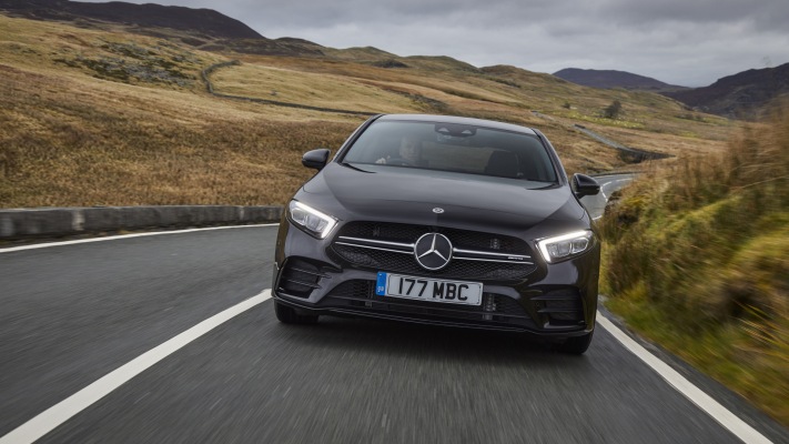 Mercedes-AMG A 35 4MATIC Saloon UK Version 2020. Desktop wallpaper