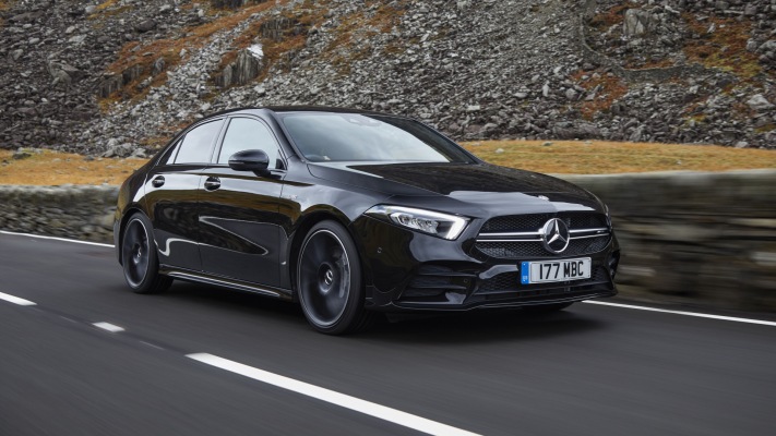 Mercedes-AMG A 35 4MATIC Saloon UK Version 2020. Desktop wallpaper