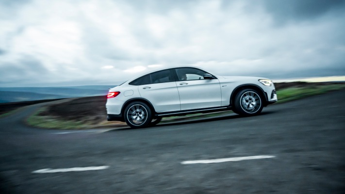 Mercedes-AMG GLC 43 4MATIC Coupe UK Version 2020. Desktop wallpaper
