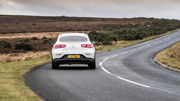 Mercedes-AMG GLC 43 4MATIC Coupe UK Version 2020. Desktop wallpaper