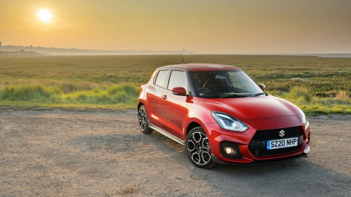 Suzuki Swift Sport Hybrid UK Version 2020. Desktop wallpaper