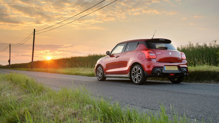 Suzuki Swift Sport Hybrid UK Version 2020. Desktop wallpaper