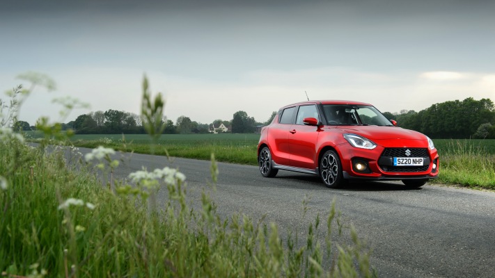 Suzuki Swift Sport Hybrid UK Version 2020. Desktop wallpaper