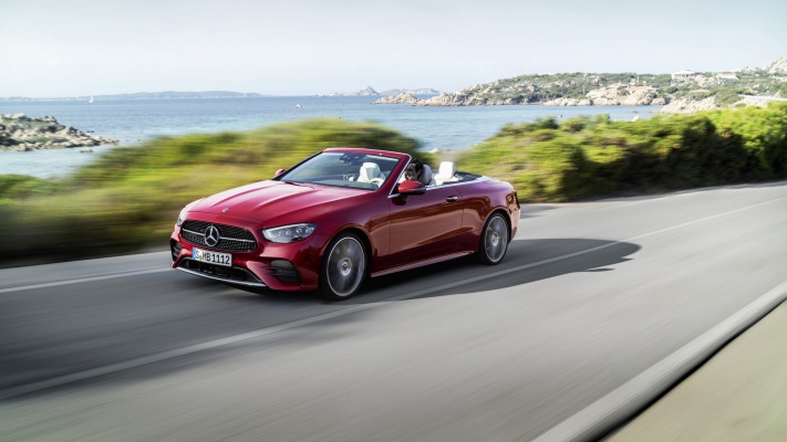 Mercedes-Benz E-Class Cabriolet 2020. Desktop wallpaper