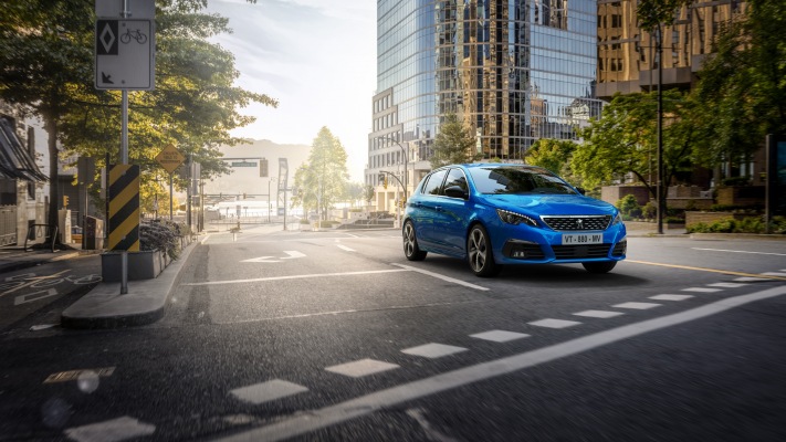 Peugeot 308 2020. Desktop wallpaper