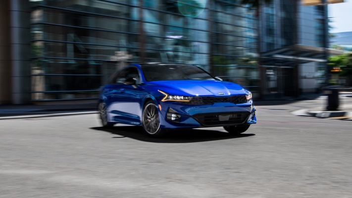 Kia K5 GT 2021. Desktop wallpaper