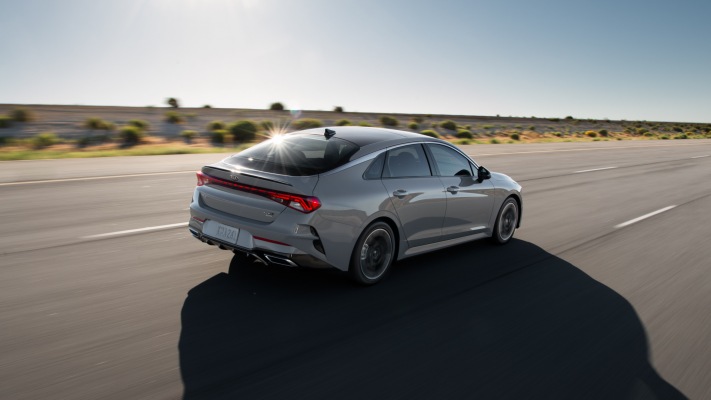 Kia K5 GT-Line AWD 2021. Desktop wallpaper