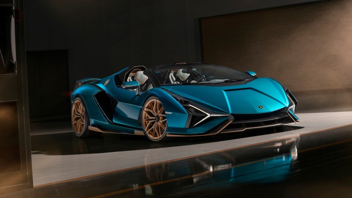 Lamborghini Sián Roadster 2020. Desktop wallpaper