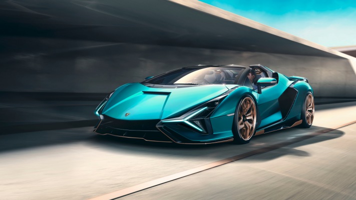 Lamborghini Sián Roadster 2020. Desktop wallpaper
