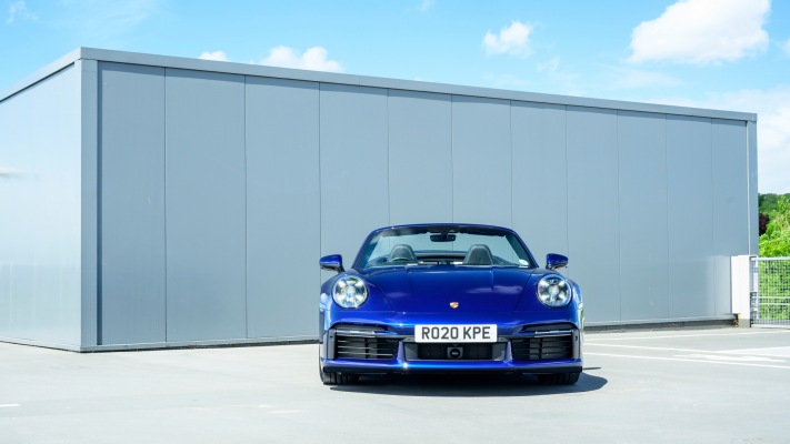Porsche 911 Turbo S Cabriolet UK Version 2020. Desktop wallpaper