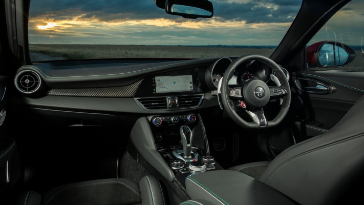 Alfa Romeo Giulia Quadrifoglio UK Version 2020. Desktop wallpaper
