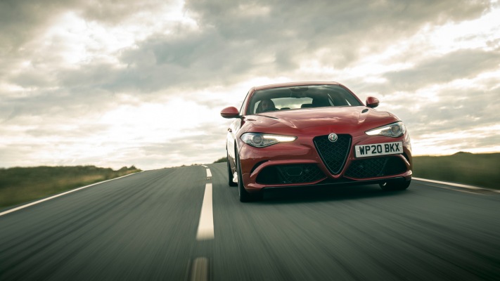 Alfa Romeo Giulia Quadrifoglio UK Version 2020. Desktop wallpaper
