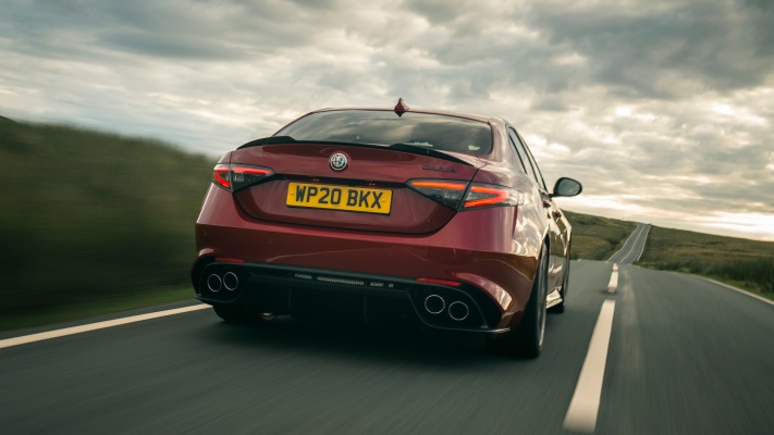 Alfa Romeo Giulia Quadrifoglio UK Version 2020. Desktop wallpaper