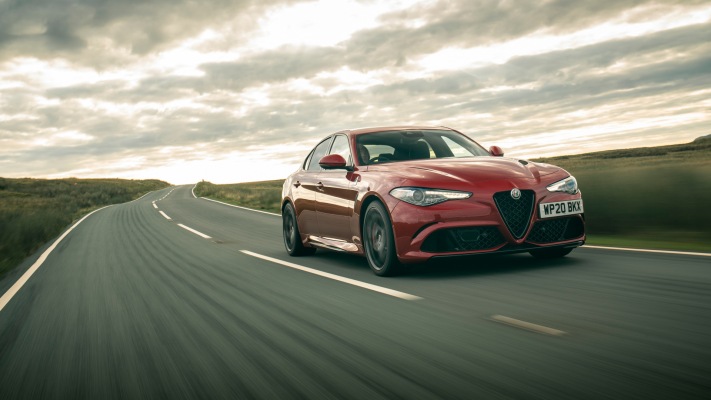 Alfa Romeo Giulia Quadrifoglio UK Version 2020. Desktop wallpaper