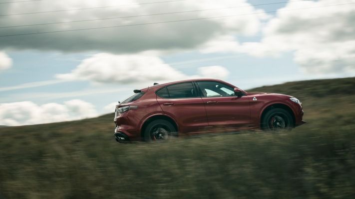 Alfa Romeo Stelvio Quadrifoglio UK Version 2020. Desktop wallpaper