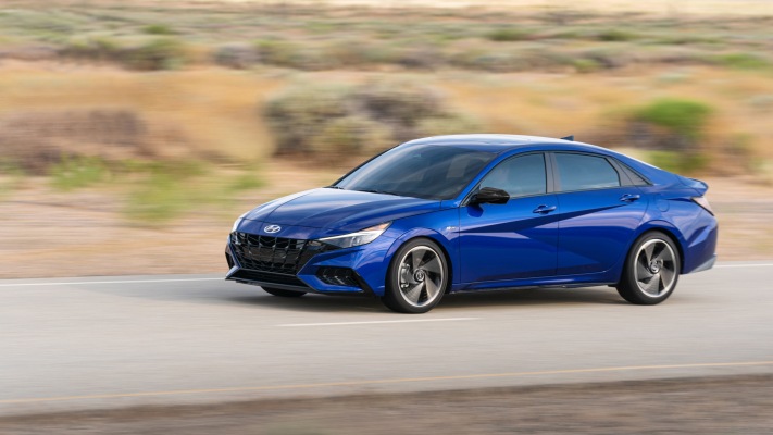 Hyundai Elantra N Line 2021. Desktop wallpaper