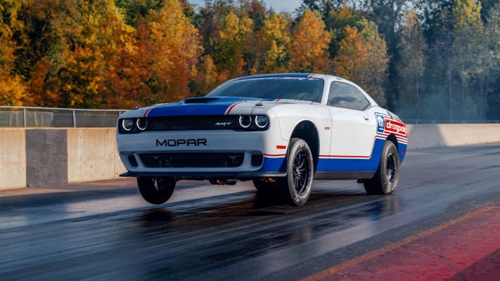 Dodge Challenger Mopar Drag Pak 2021. Desktop wallpaper