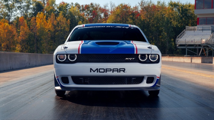 Dodge Challenger Mopar Drag Pak 2021. Desktop wallpaper