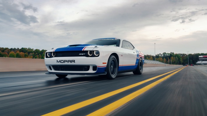 Dodge Challenger Mopar Drag Pak 2021. Desktop wallpaper