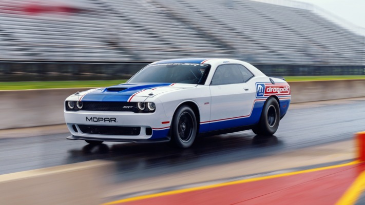 Dodge Challenger Mopar Drag Pak 2021. Desktop wallpaper
