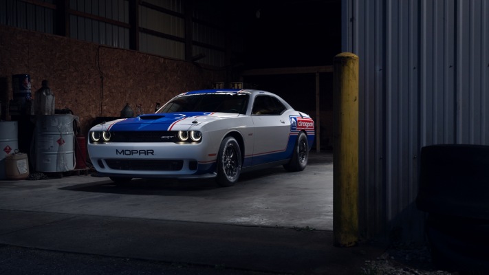 Dodge Challenger Mopar Drag Pak 2021. Desktop wallpaper
