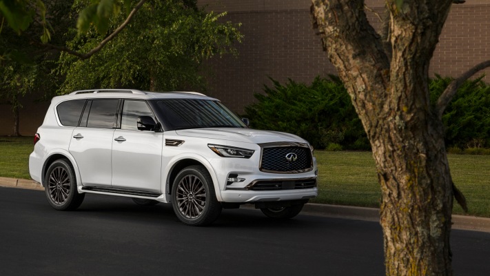 Infiniti QX80 2021. Desktop wallpaper