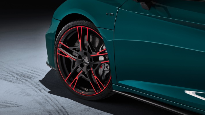 Audi R8 V10 Green Hell 2021. Desktop wallpaper