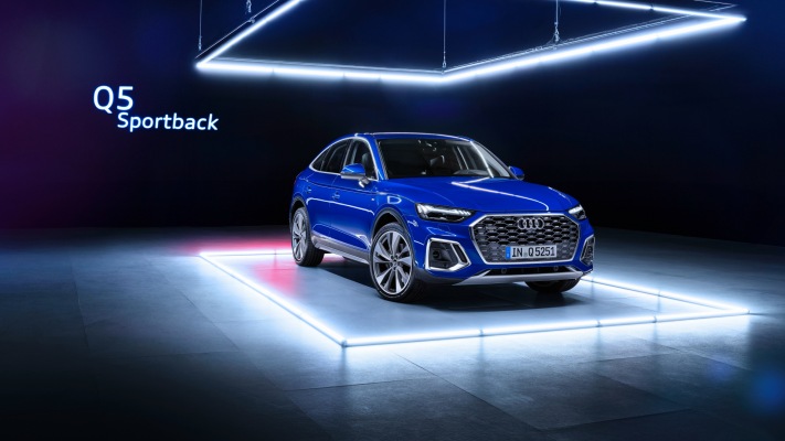Audi Q5 Sportback 45 TFSI quattro 2021. Desktop wallpaper