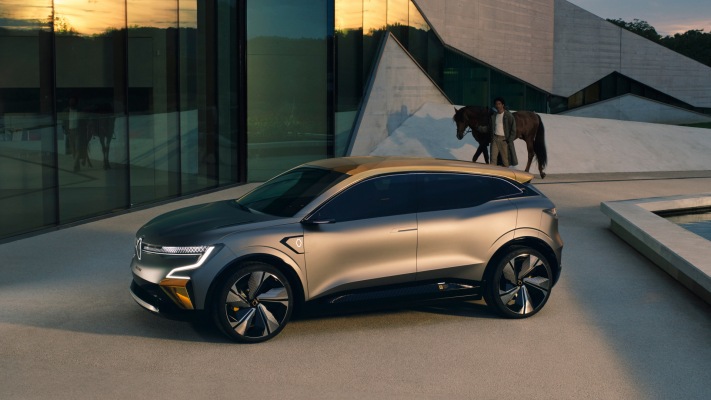 Renault Mégane eVision Concept 2020. Desktop wallpaper