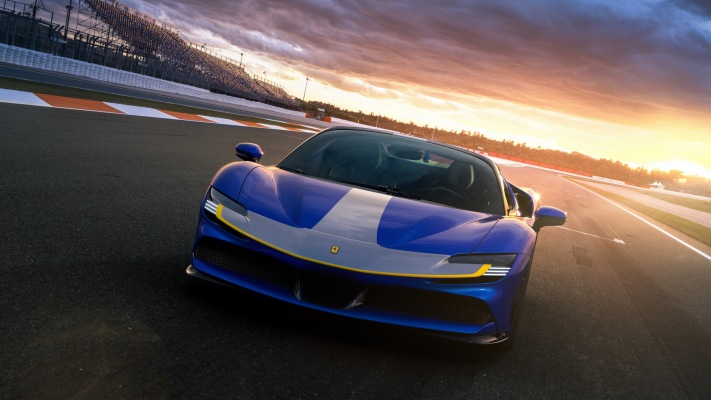 Ferrari SF90 Spider 2021. Desktop wallpaper