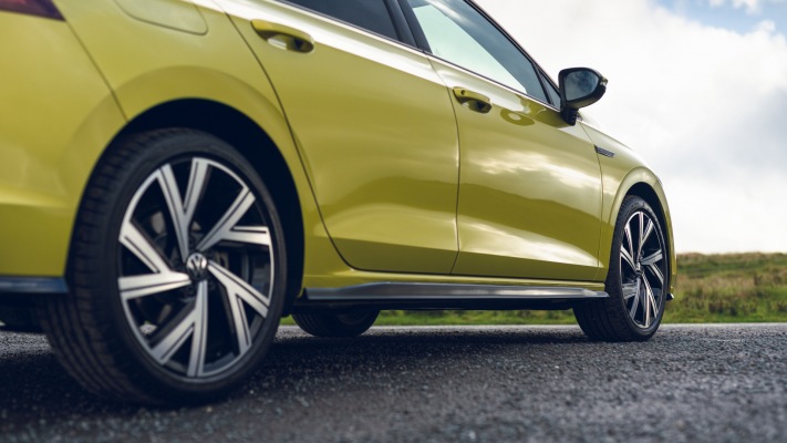 Volkswagen Golf VIII R-Line UK Version 2021. Desktop wallpaper