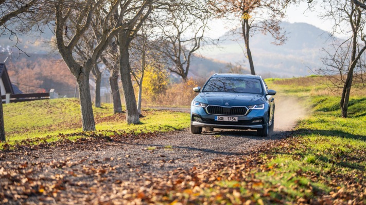 Skoda Octavia Scout 2021. Desktop wallpaper