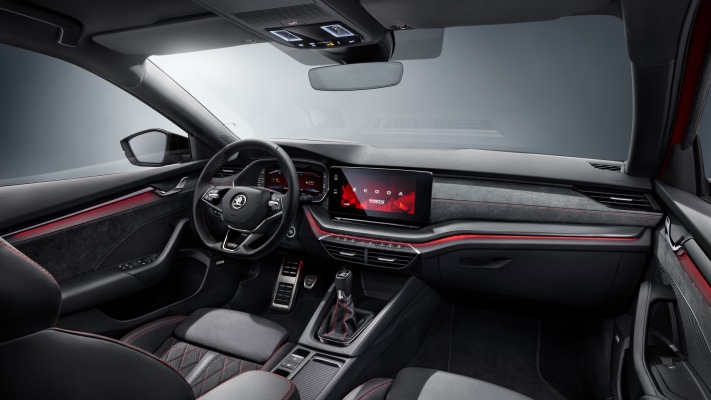 Skoda Octavia vRS 2021. Desktop wallpaper