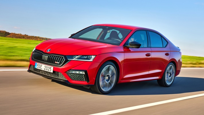 Skoda Octavia vRS 2021. Desktop wallpaper