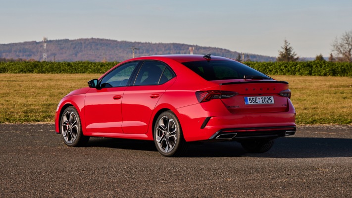 Skoda Octavia vRS 2021. Desktop wallpaper