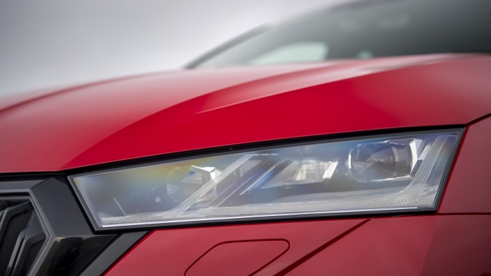 Skoda Octavia vRS Estate UK Version 2021. Desktop wallpaper